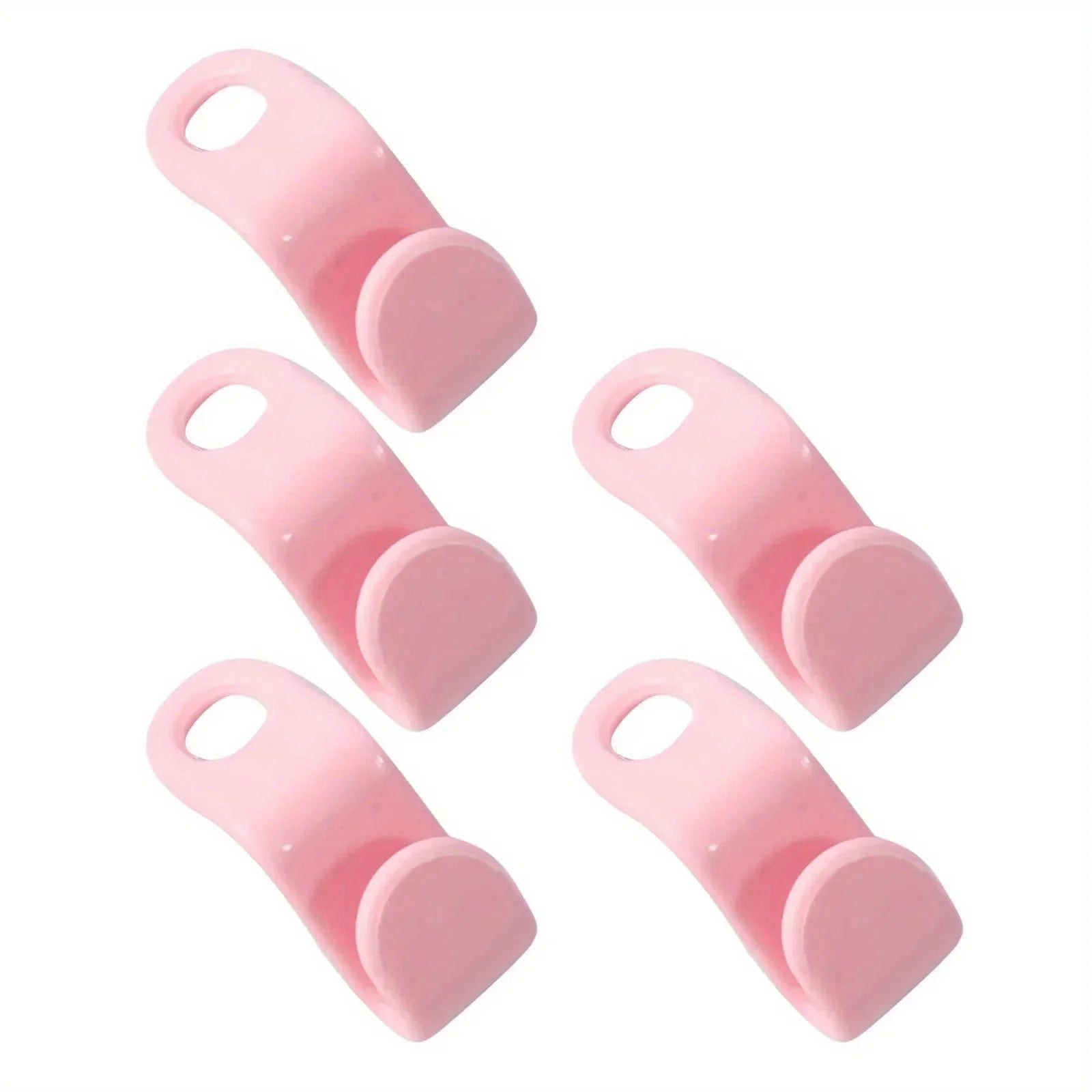 10PCS Wardrobe Hanger Hooks Organizer Connect Multifunction Cascading Plastic Bedroom Wardrobe Storage Space Saving Coat Hook Oasis Select Pink-10PCS