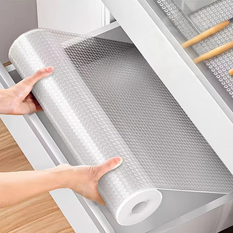 Waterproof Non-Slip And Easy-To-Clean EVA Dotted Drawer Mats Are Suitable For Moisture-Proof Storage In Kitchen Cabinets. Oasis Select