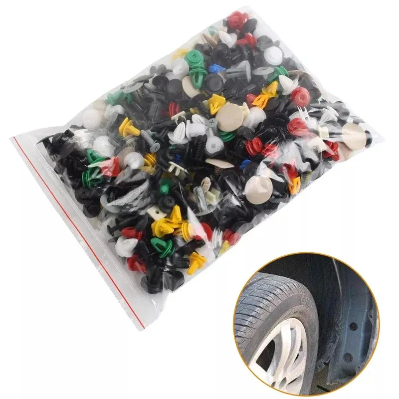 50-500pcs Universal Mixed Auto Fastener Car Bumper Clips Retainer Car Fastener Rivet Door Panel Liner for All Car Oasis Select
