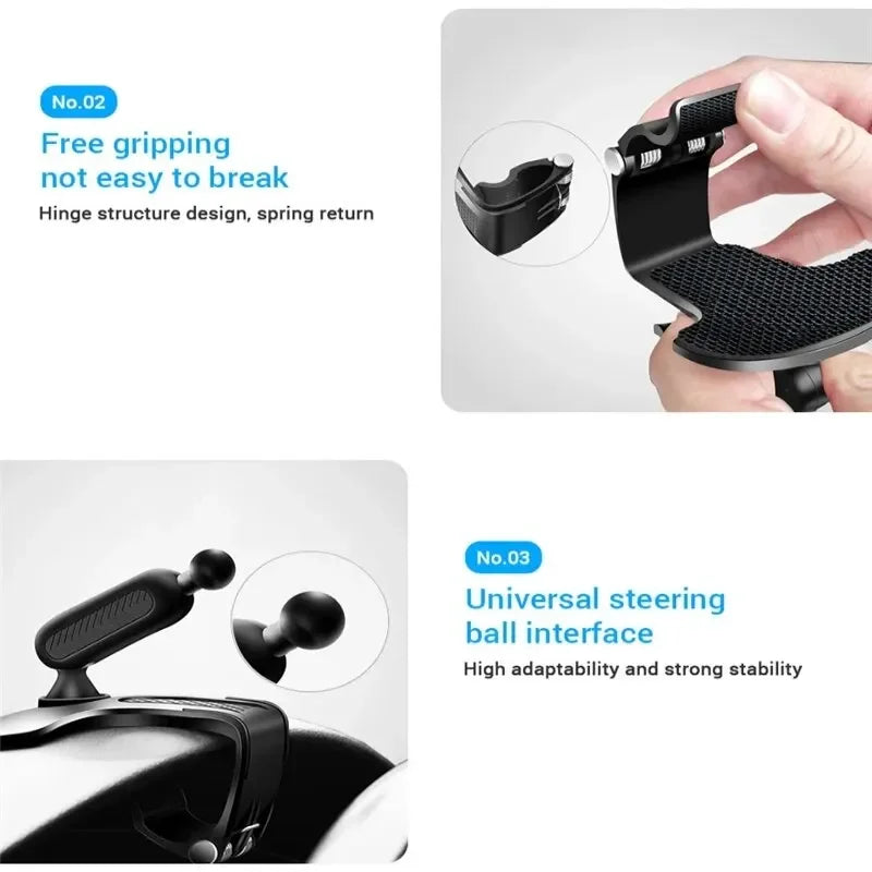 Car Phone Holder Easy Clip Mount Stand Universal Dashboard GPS Navigation Bracket Holder for iPhone Xiaomi Redmi Samsung Huawei Oasis Select