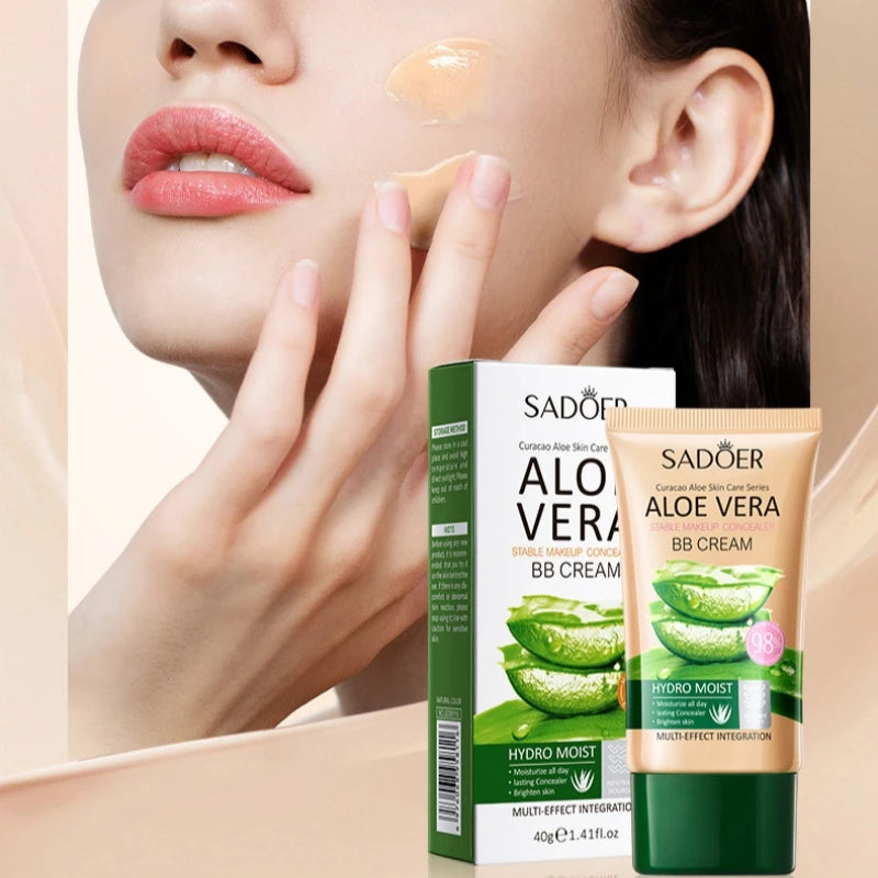 SADOER Aloe Vera BB Cream Concealer 40g – Full Coverage BB Cream Concealer Oasis Select