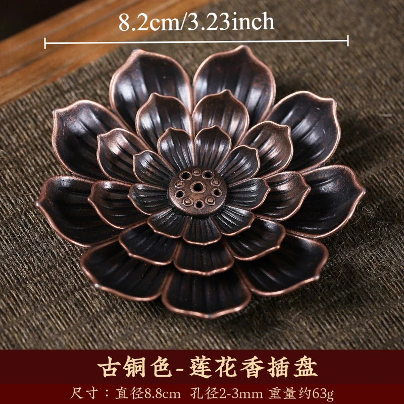 Metal Zen Lotus Buddha Incense Burner Incense Diffuser Incense Stick Holder Censer Buddhist Aromatherapy Use In Office Teahouse Oasis Select L1