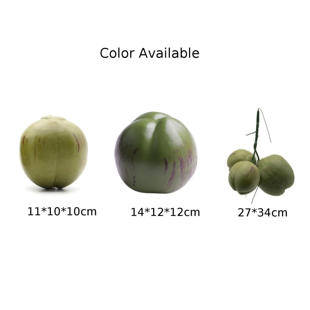 Fruit Ornament Artificial Coconut Fake Farmhouse Decor Simulated Fruit Props For Weddings, Parties, Festivals,home Decor Oasis Select
