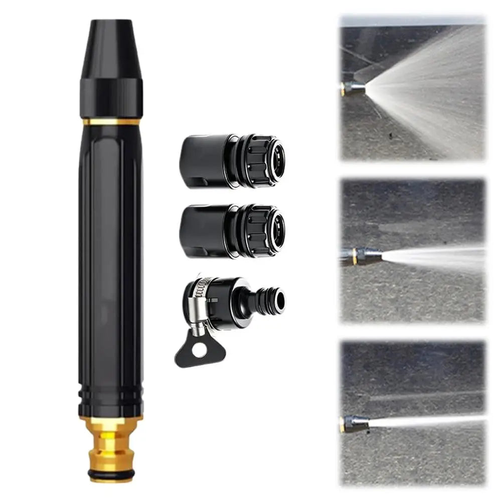 Heavy-Duty Metal Garden Hose Spray Nozzle – Adjustable