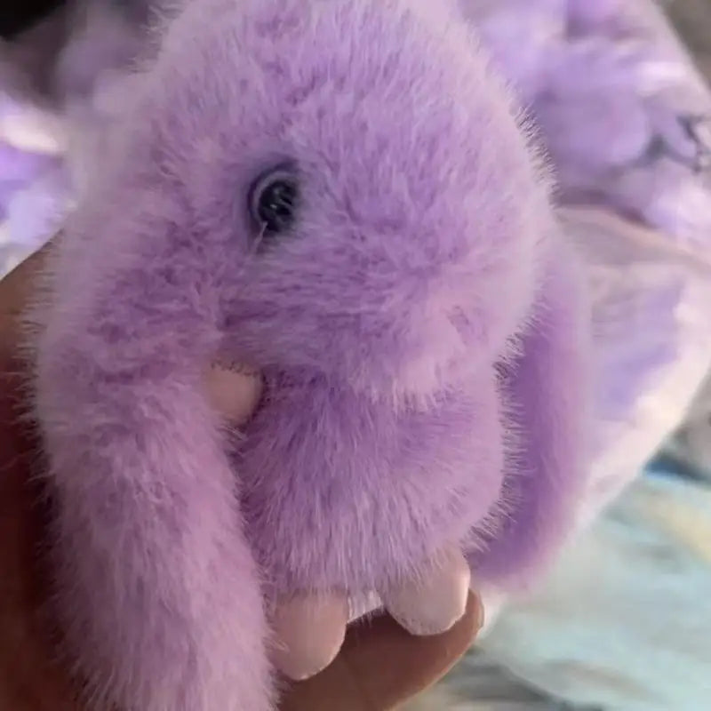 Cute Rabbit Plush Keychain Women Bag Car Keychain Pendant Decoration Jewelry Bags Hanging Accessories Gifts Oasis Select MR-09