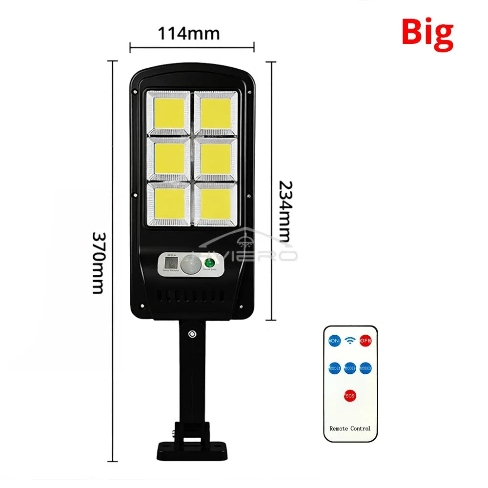 HVIERO 30W Solar Motion Sensor Outdoor Light – IP65 Waterproof