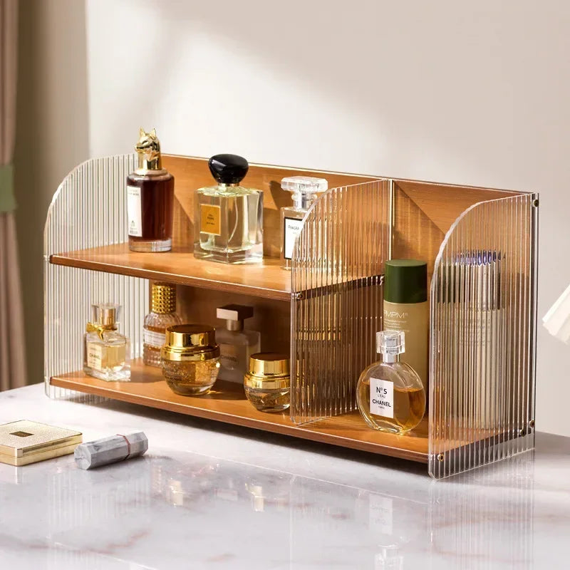 Multi-functional Cosmetics Storage Box Dresser Shelf Skin Care Products Perfume Shelf Desktop Premium Acrylic Storage Shelf Oasis Select