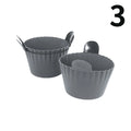 Silicone Air Fryer Egg Poacher Silicone Cupcake Baking Cups Ramekins For Air Fryer Ovens Air Fryer Silicone Basket Oasis Select 3pcs gray