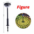 Solar Shadow Lawn Lamp IP65 Waterproof Garden Ground Light