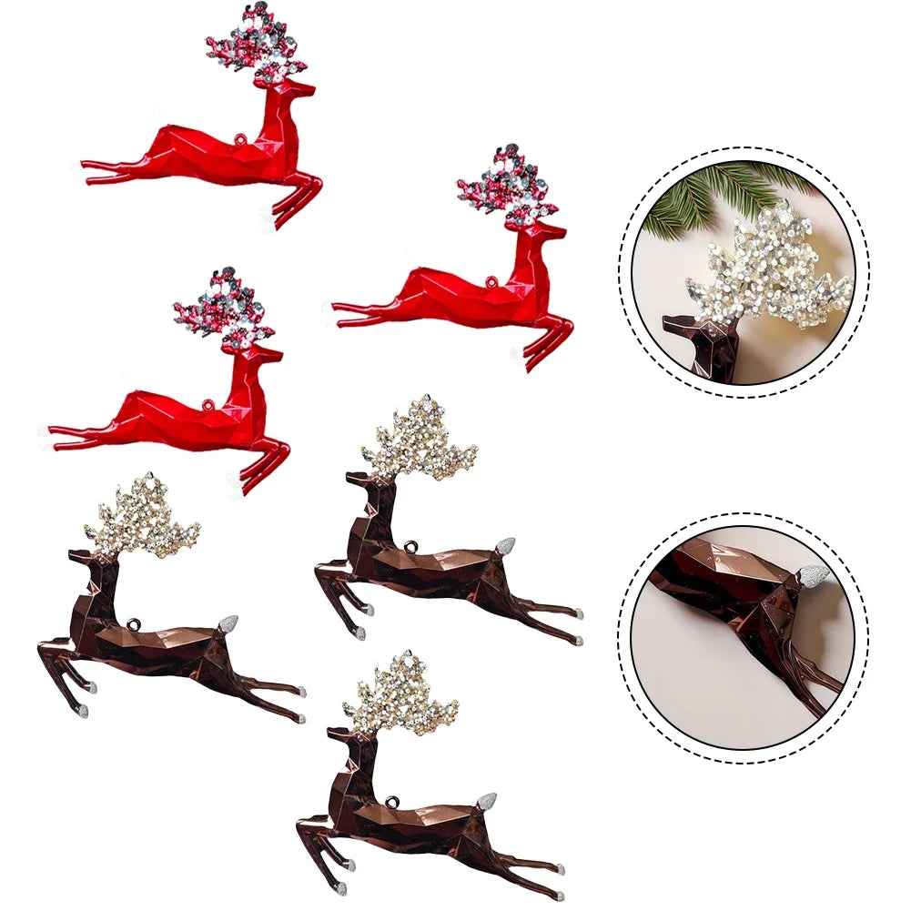 Christmas Elk Pendant Decoration Decor Festive Decorations As Shown Christmas Elk Ornaments Memorable Displays Oasis Select