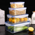 8pcs(4 Lids+4 Containers) Multi-Size Transparent Storage Containers with Tightly Sealed Lids - for Fruits, Vegetables, Pasta Oasis Select 1Set