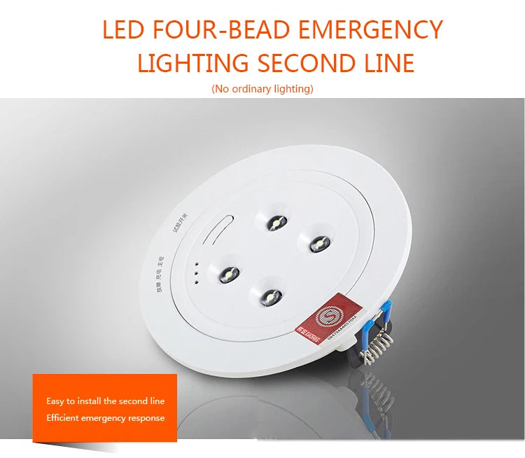 5W Recessed LED Emergency Downlight | 90-Min Backup IP30