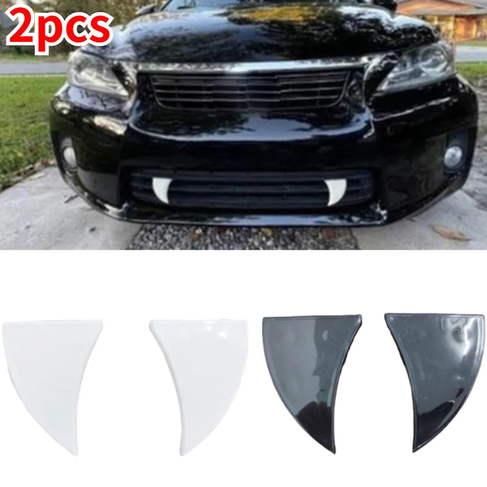 2pcs 3D Vampire Fangs Car Teeth Halloween Front Grille License Plate Decor Waterproof Devil Horns Auto Unique Styling Decor Oasis Select