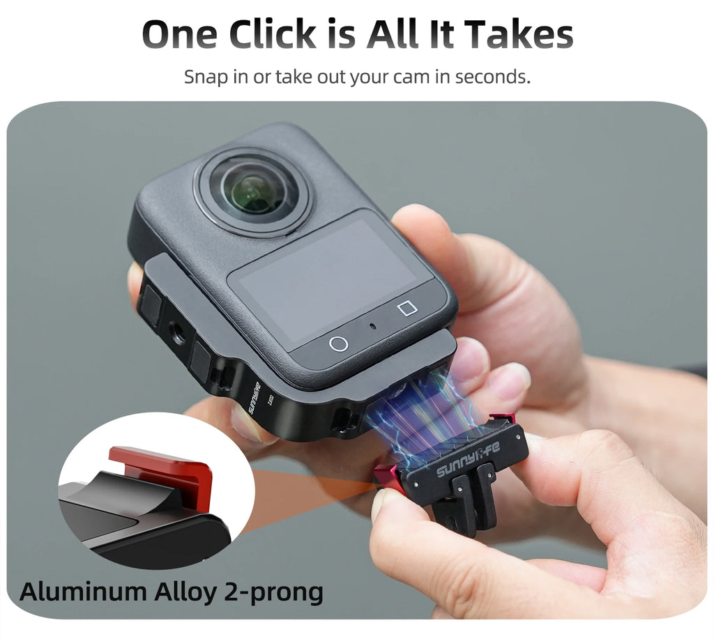 L-Type Aluminum Bracket for DJI Osmo 360 & Magnetic Adapter