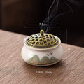 Landscape Themed Incense Burner For Home Ideal For Creating Calm Ambiance And Adding Elegant Touch To Relaxation Spaces Oasis Select white