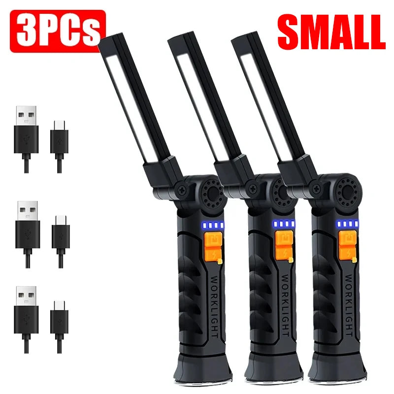 KDULIT COB LED Work Light – USB Rechargeable Magnetic Torch