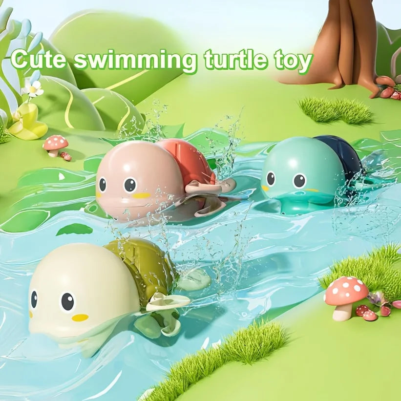 3/1pcs Cute Wind-Up Animal Frog Water Spray Toy,Plastic Bath Toy with Water-Squirting Head for Shower and Swimming Pool Fun Oasis Select