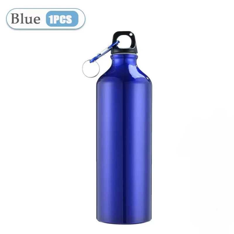 500/750mL Aluminum Outdoor Bike Sports Water Bottle Drinking Kettle Drinking Cup Leakproof Water Jug for Travel Running Camping Oasis Select 500ml Blue-1PC