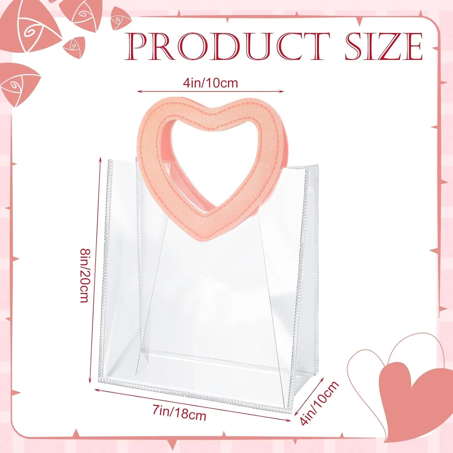 6/12/24 gift bags, high-end heart-shaped handle bag holiday tote bags for parties, New Year weddings Valentine's Day, Christmas Oasis Select