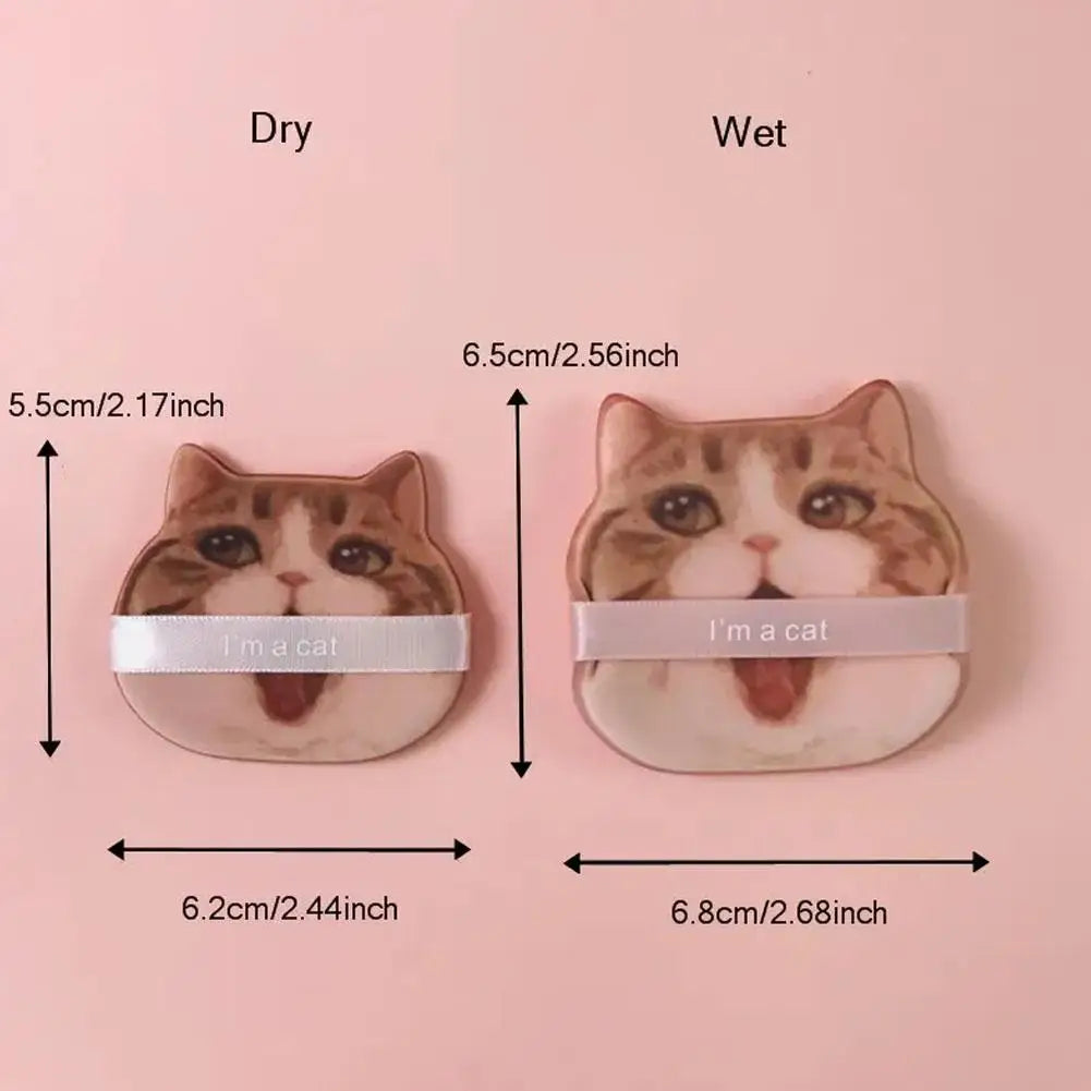 BIOAOUA Cat Air Cushion Powder Puff – Dry Wet Foundation Makeup Puff Applicator Oasis Select