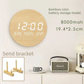 Silent Wall Clock Non-Ticking Home Decor Clock Modern Simple Digital Clock for Living Room Bedroom Wall Clocks Oasis Select storage battery