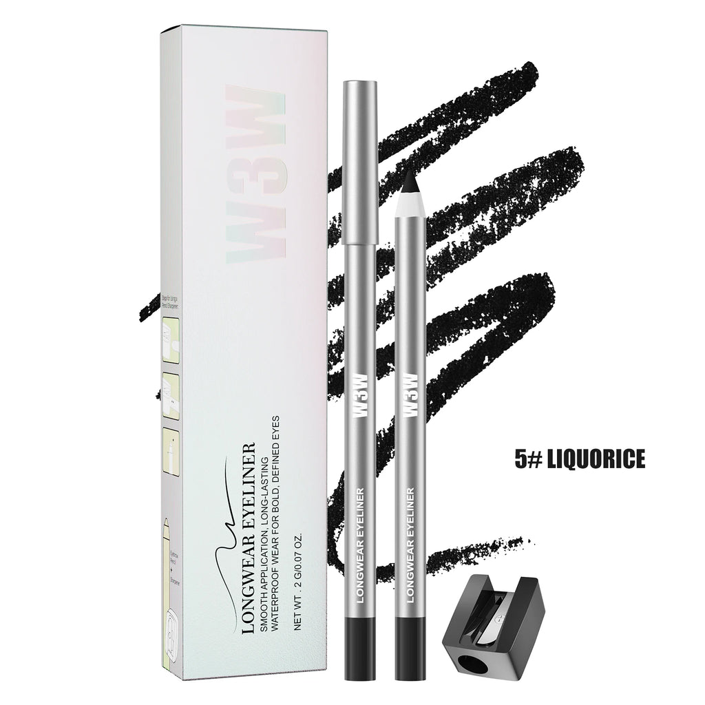 W3W 8-Color Matte Gel Eyeliner Pencil Set – Waterproof