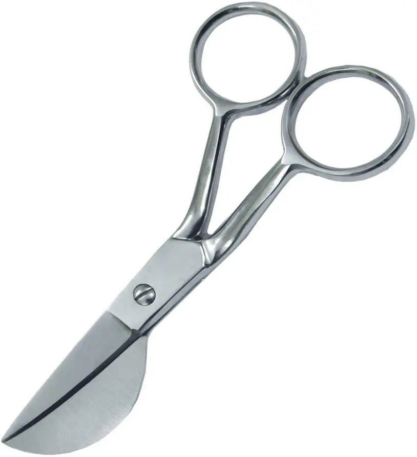 Sturdy Carpet Trimmer Scissor Sharp Duckbill Applique Scissors Stainless Steel Sewing Embroidery Scissors Cutting Shears Oasis Select silver