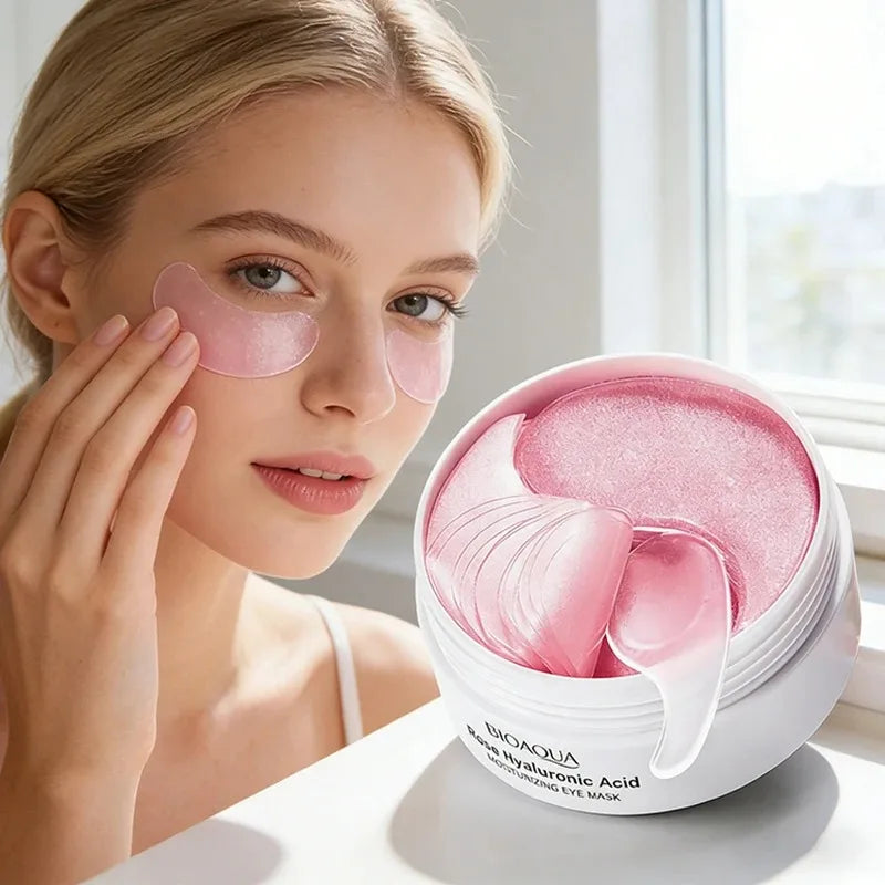 Bioaqua Rose Hyaluronic Acid Eye Mask – 60 Patches Eye Treatment Mask Oasis Select