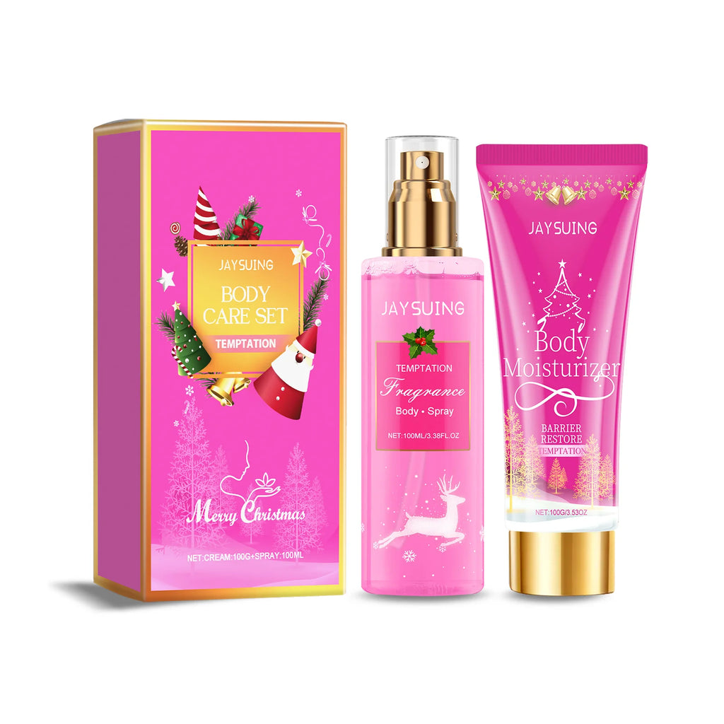 Christmas Scented Body Care Set – Body Spray & Lotion Gift Body Care Gift Set Oasis Select 1set Temptation