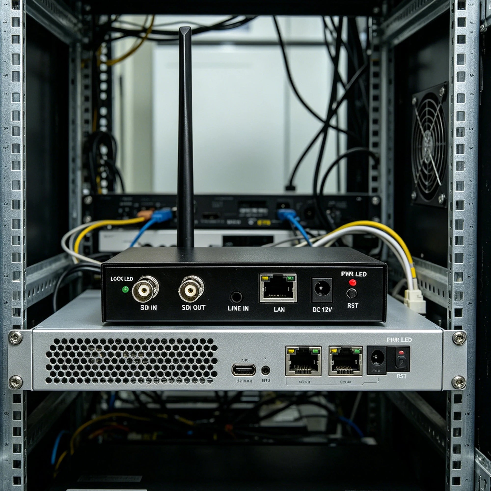 Single-channel SDI video encoder with loop-out for live streaming via RTMP, HLS，UDP-TS, dual-band Wi-Fi, SDI to IP conversion Oasis Select
