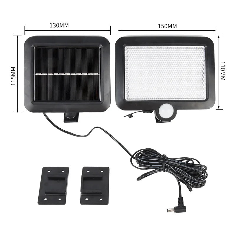 106 LED Solar Motion Sensor Outdoor Wall Light | IP65 Remote