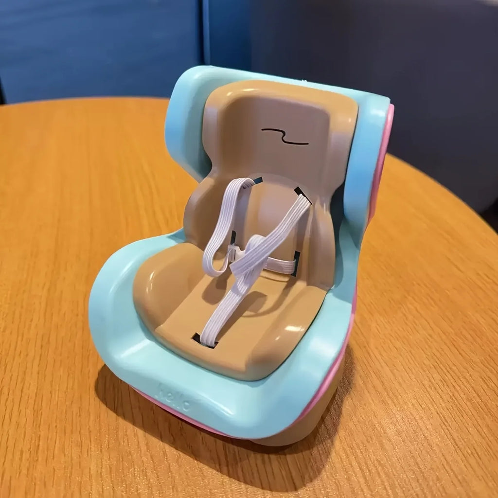 Suitable for 17.02-19.81cm doll car seats, car mini chair holders, compatible with LABUBU doll seats Oasis Select Grapefruit color