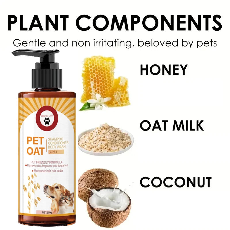 Pet Shampoo; Cleans Hair, Removes Odors, Makes Hair Soft and Not Dull, Has a Long-Lasting Fragrance, Is Specifically Designed for Pets, Suitable for Bathing Dogs and Cats Oasis Select