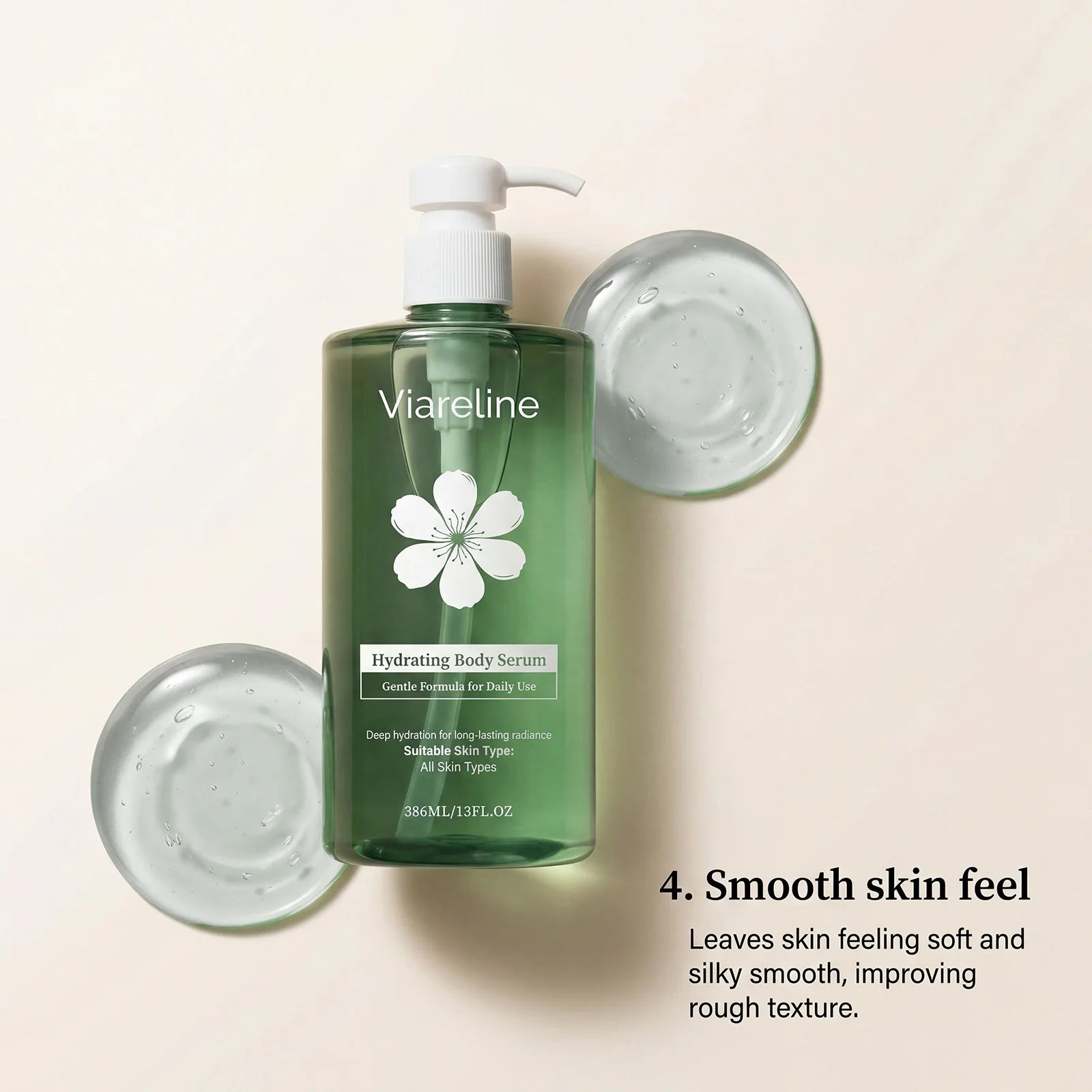 Hydrating Body Essence Serum Aloe Ceramide Hydrating Locking Moisture Silky Smooth Texture Fast Absorbing Skincare Serum Oasis Select