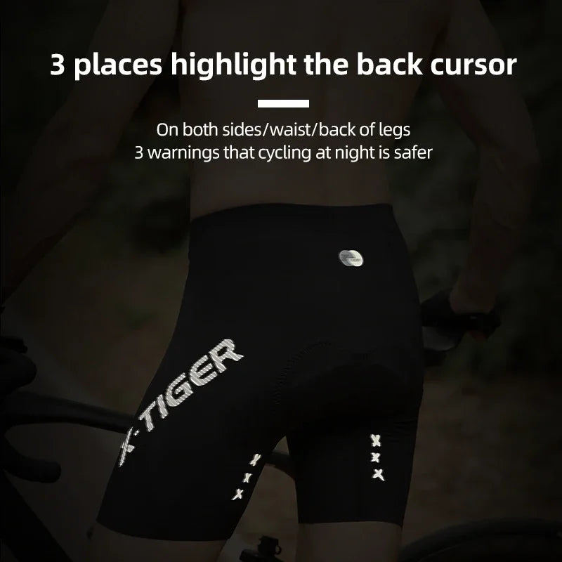 X-TIGER Mens Mountain Bike Shorts with Sponge Pad Chamois Pro Cycling Shorts Breathable Quick Dry Road Cycling Clothes Oasis Select