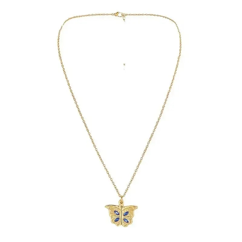 Butterfly "I Love You" Openable Pendant Necklace for Women Pendant Necklace Oasis Select