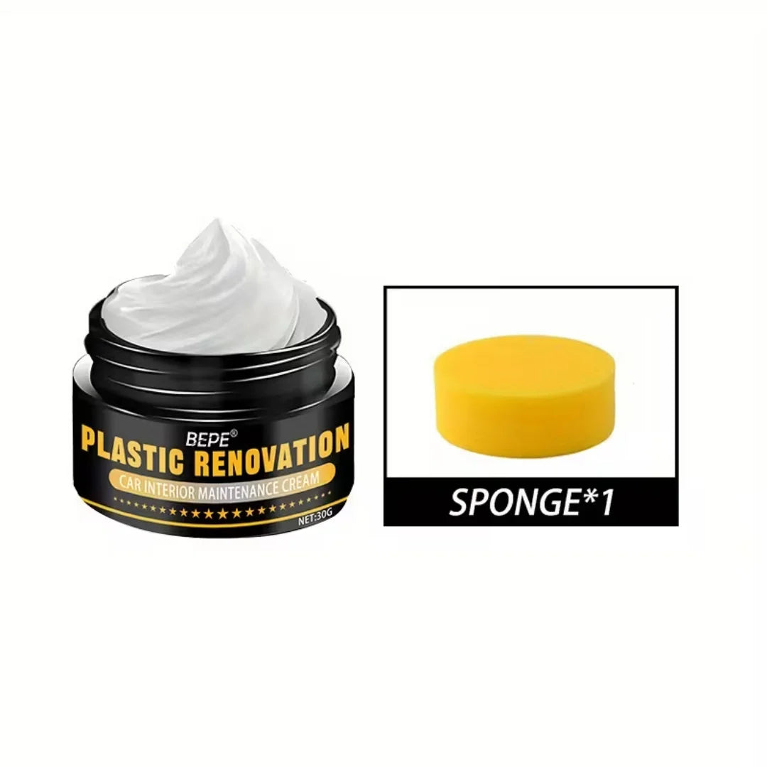 Plastic & Leather Renovation Cream – Car Interior Restorer Interior Restoration Cream Oasis Select