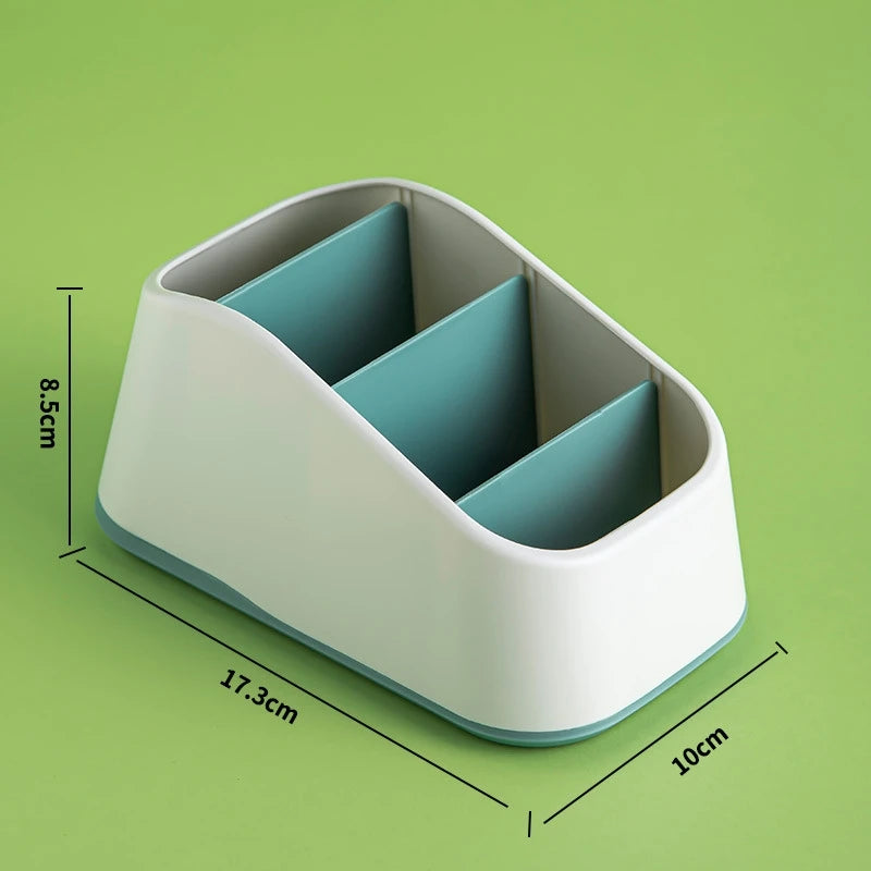 4-Slot Desktop Remote Control & Phone Organizer Box