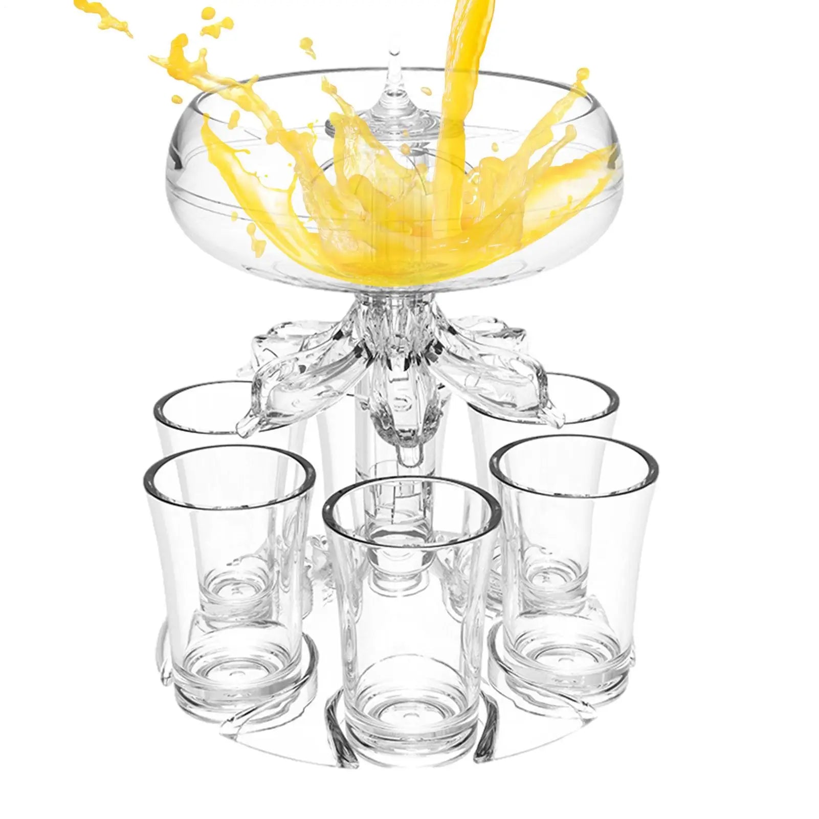 Shot Pourer Dispenser Shot Pourer Liquor Dispenser Cocktail Dispenser 6 Shots Party Drink Dispenser Shot Glass Holder Beverage Oasis Select