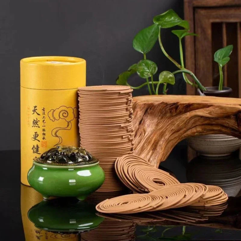 120 Trays of Natural Coil Incense Household Indoor Aromatherapy Sandalwood Agarwood It Can Purified Air Lasts for 4 Hours Oasis Select