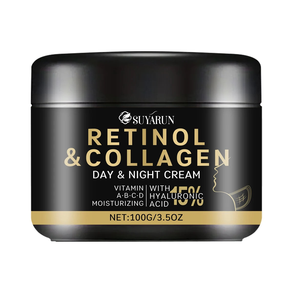 SUYARUN Retinol Collagen Neck Cream - Anti-Aging Firming Treatment for Wrinkles, Lifting Moisturizer (Organic, Unisex). Oasis Select 100g