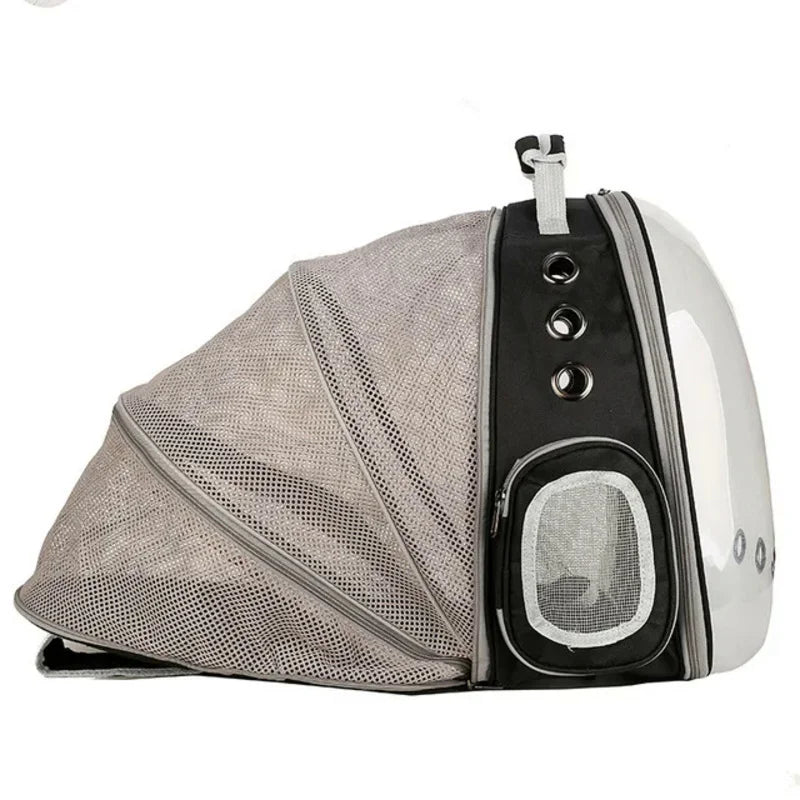 Cat Carrier Bag Breathable Pet Backpack Expansion Bag Outside Portable Transparent Space Capsule Carrier Bag For Small Dog Cats Oasis Select