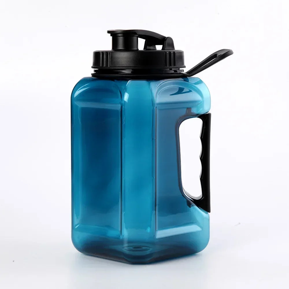 2.4L Large Capacity Fitness Water Bottle,BPA Free Portable Sports Bottle for Camping Gym Cycling,Men's Plastic Water Bottle Oasis Select 2.4L dark blue
