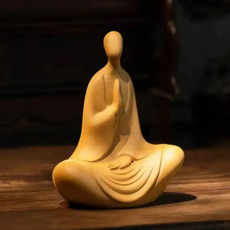 Zisha Tea Pet Buddha Tea Ceremony Tea Set Ornament Clay Little Zen Чайные Украшения Oasis Select
