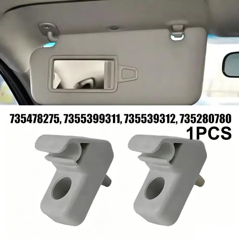 1Pcs Sun Visor Clip Replacement For 735478275 7355399311 735539312 735280780 PP Material Car Mount Oasis Select Gray