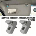 1Pcs Sun Visor Clip Replacement For 735478275 7355399311 735539312 735280780 PP Material Car Mount Oasis Select Gray