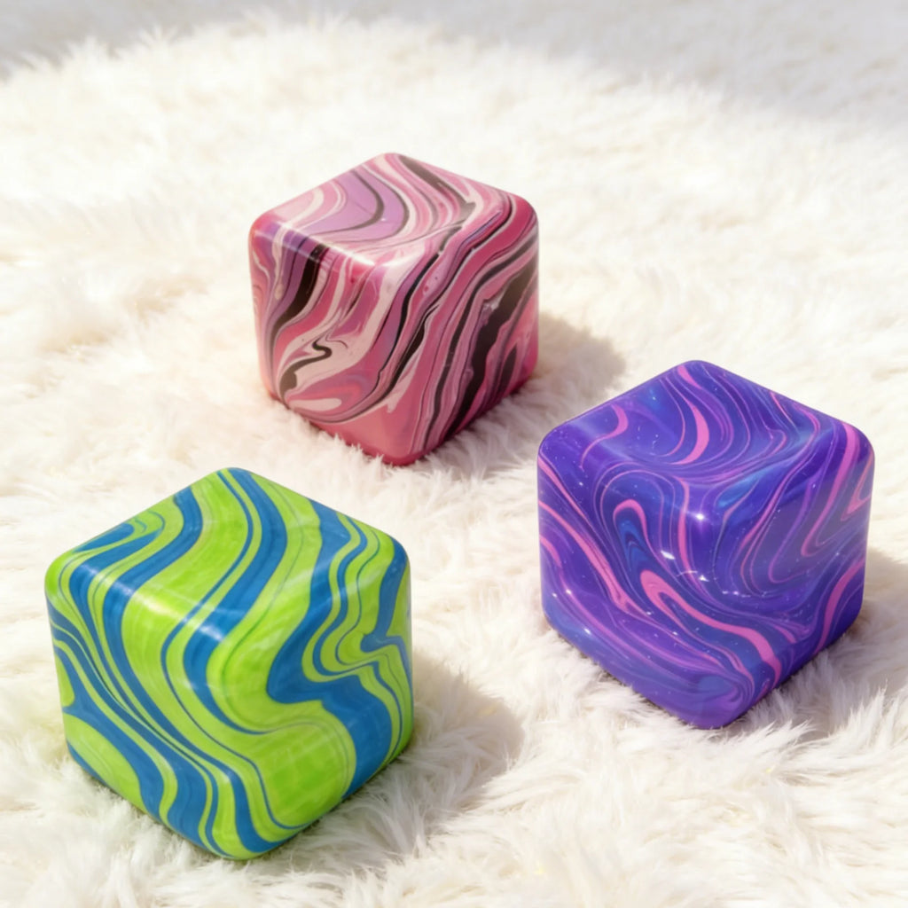 Stress Relief Cube Toy – Soft Elastic TPR Fidget Decompression Stress Relief Toy Oasis Select