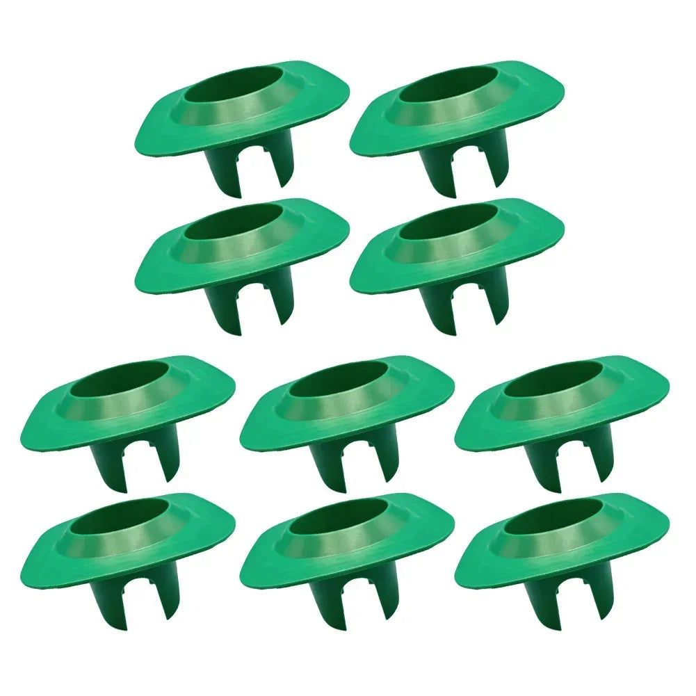 Green PVC Sprinkler Head Guard Protector For Lawn Irrigation System Damage Prevention And Grass Trimming Disc 5 Or 10 Pcs Oasis Select 10pcs green
