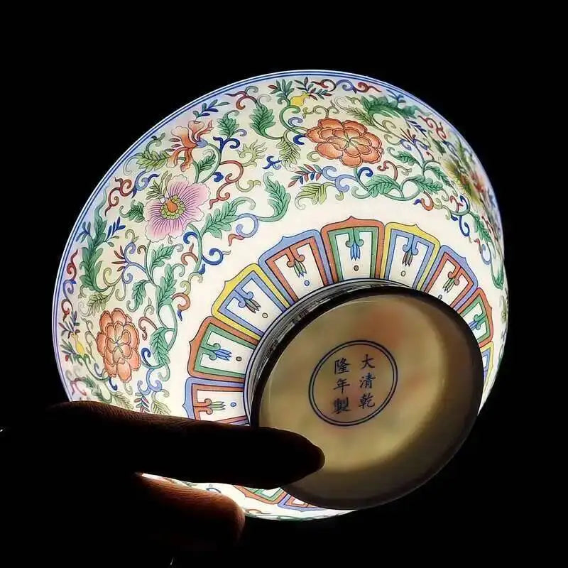 Jingdezhen Ceramic Bone Chinese Rice Porridge Bowl Soup Noodles Antique Bowl Oasis Select