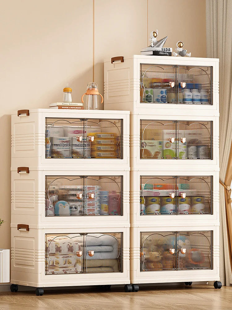 3/4/5layers Foldable Large Capacity Storage Cabinet ,Wardrobe Organizer,Multifunctional Space-Saving Utility Cabinet Oasis Select